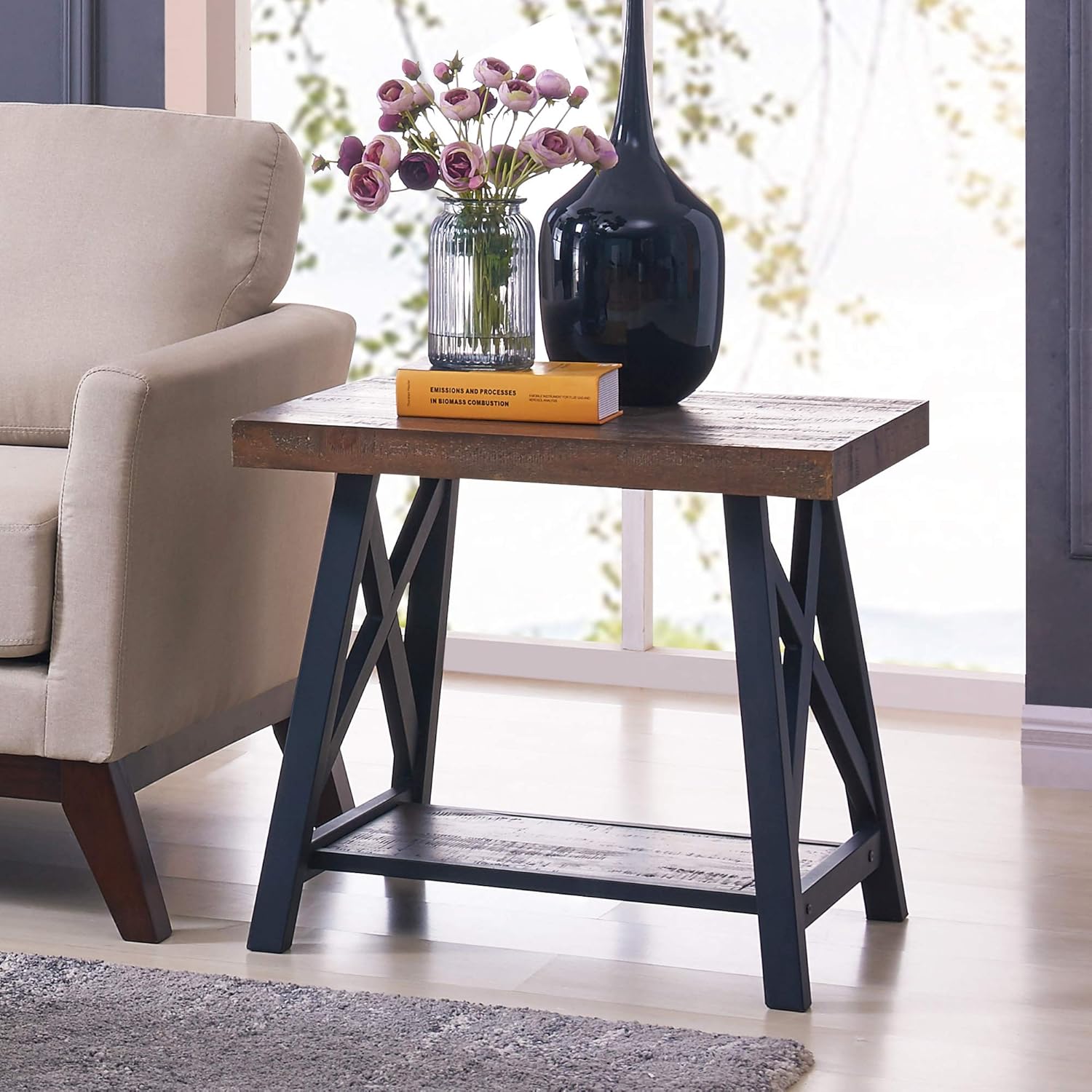 Rustic Oak Accent Table H7529