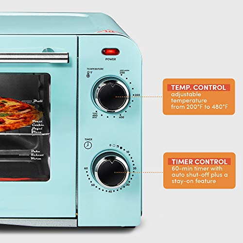 Blue 2 Slice 9.5" Griddle with Glass Lid 4-Cup Coffeemaker Toaster Oven B68415