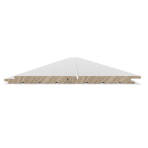 1 in. x 8 in. x 8 ft. Primed White Smooth Pine Shiplap Board X5539
