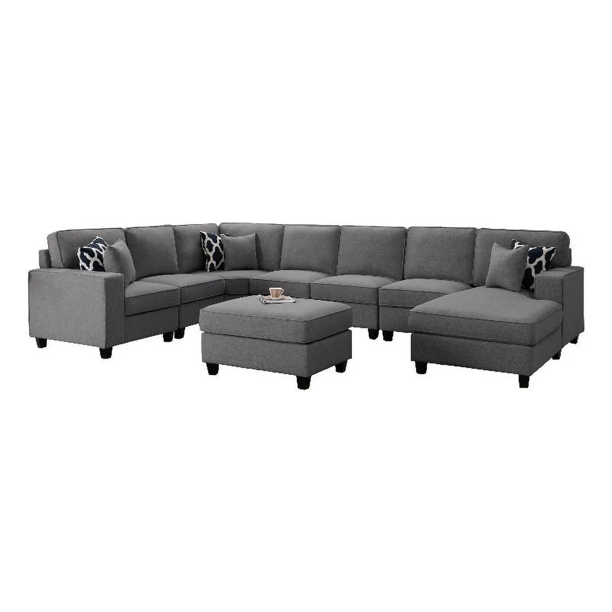 Fabric Reversible Sectional Sofa T147908