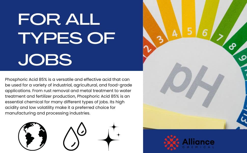 Phosphoric Acid 85% Technical Grade - 1 Gallon J903