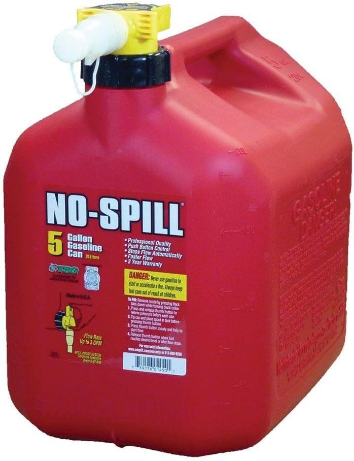 5 GAL No Spill Gas Can B825055