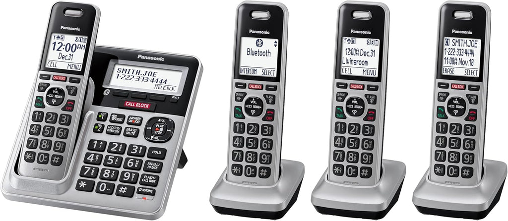 4-Handset DECT 6.0 Bluetooth Phone Bundle P73112