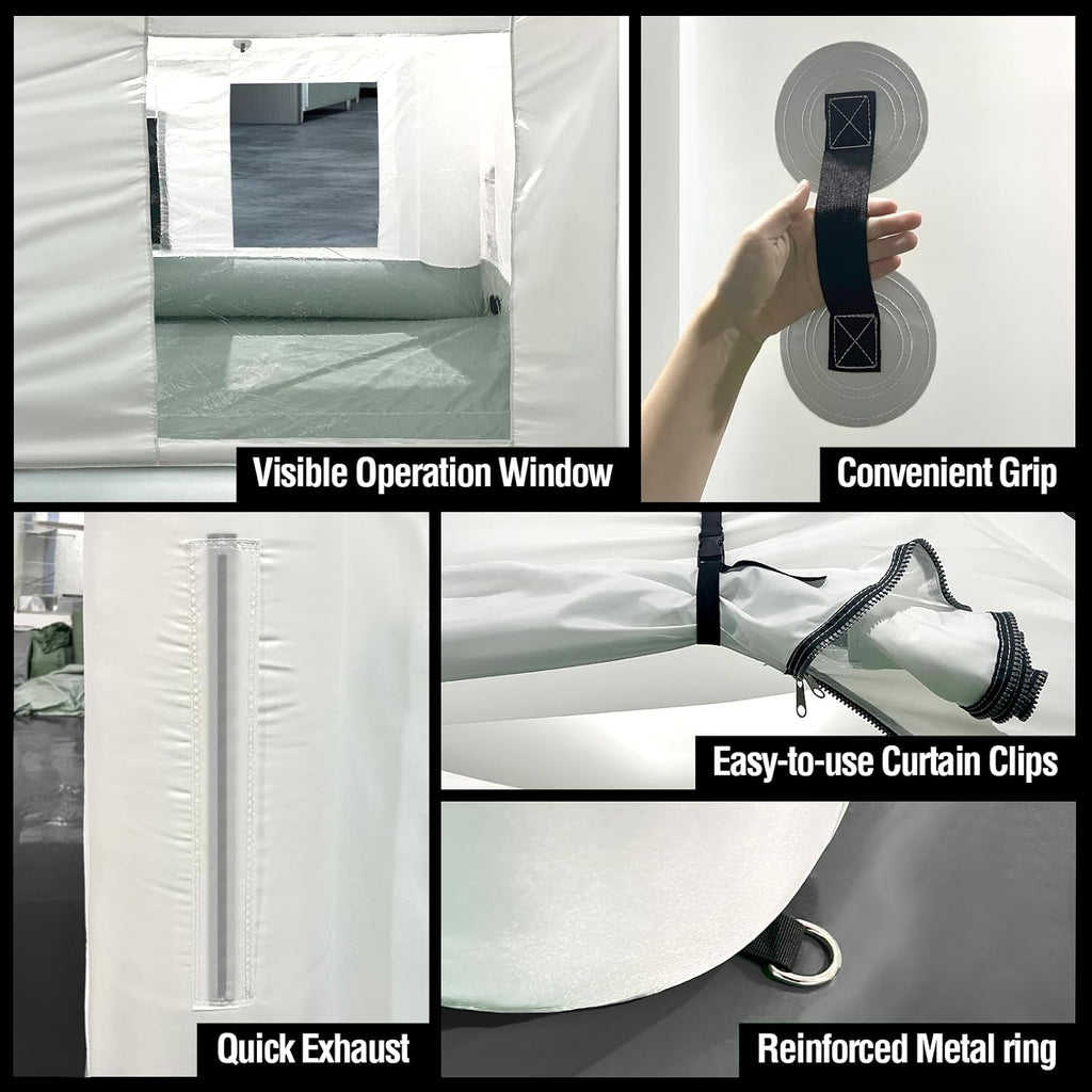 Portable Inflatable Paint Booth 13x10x8Ft with 550W Blower E184185
