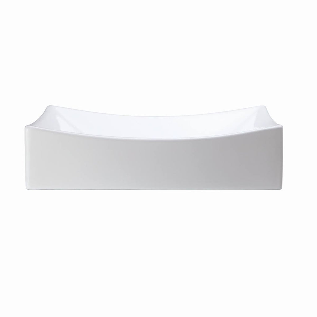 White Rectangular Vessel Sink Q600684