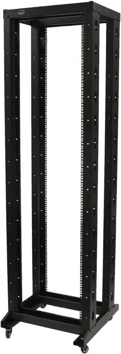 42U 4-Post Open Frame Server Rack with Casters O769221