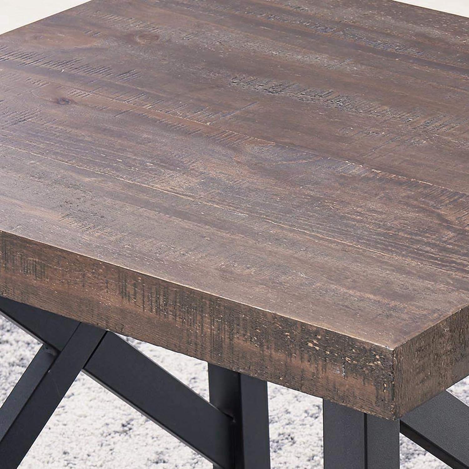 Rustic Oak Accent Table H7529