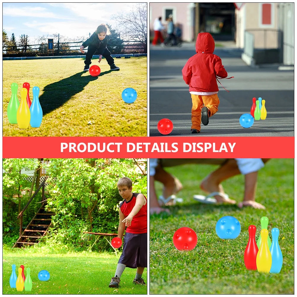 Bowling Game Set Kids Toys Indoor Outdoor I31487