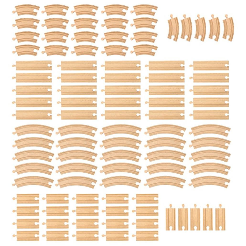 100 Piece Train Track Pack I181