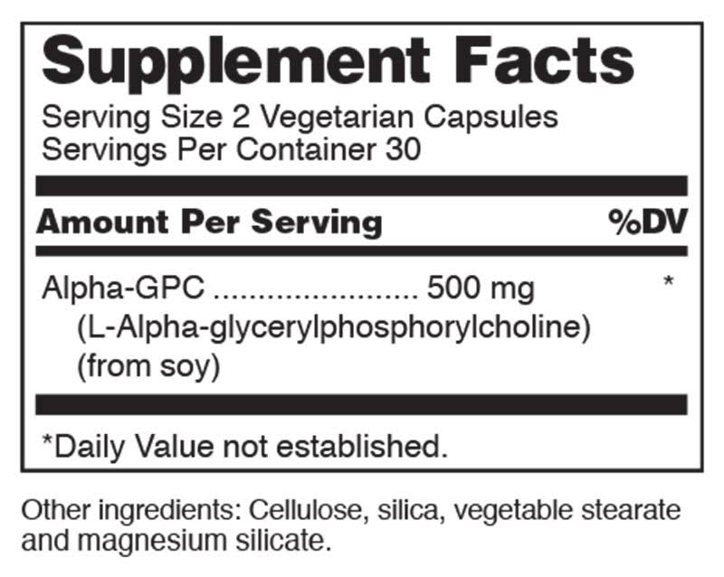 Alpha-GPC 60 Capsules K194573