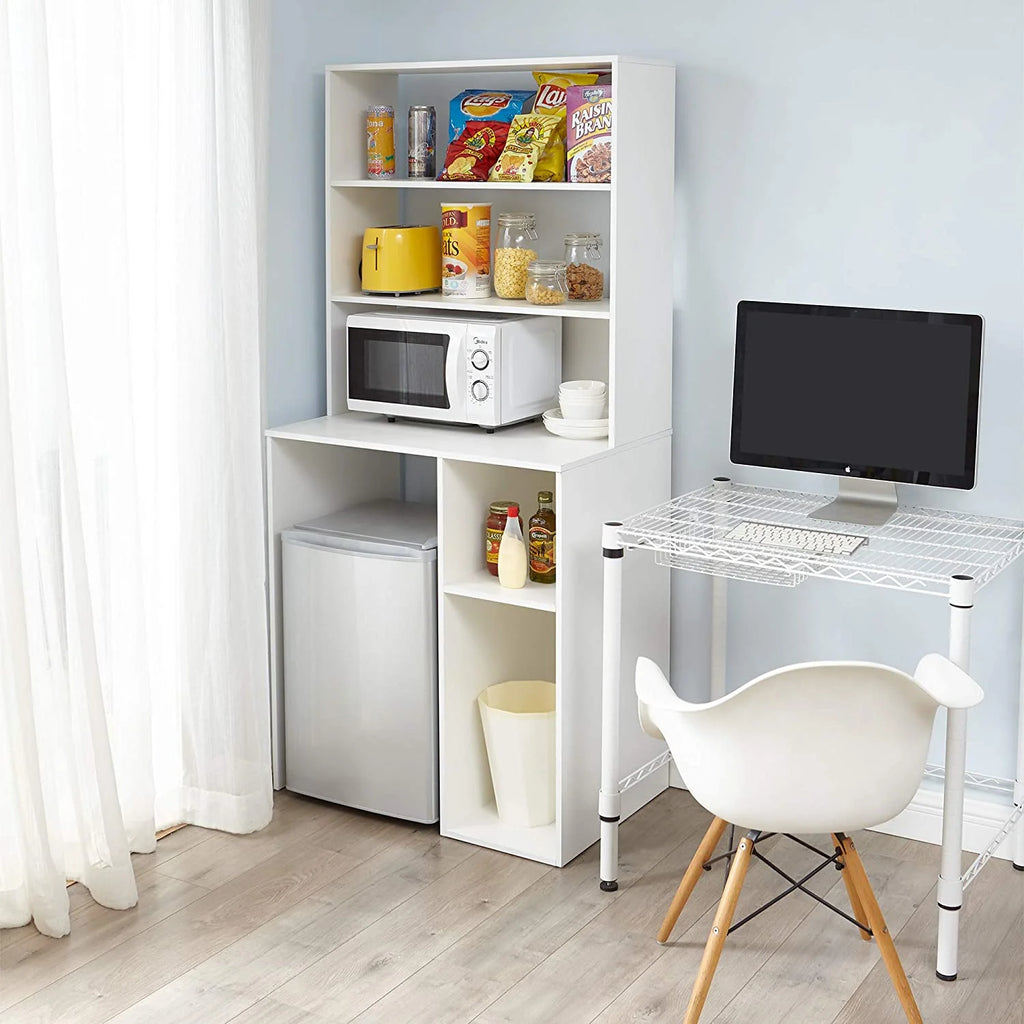 White Mini Fridge Dorm Station with Top E6109