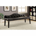Black Finish Contemporary Bench O38079