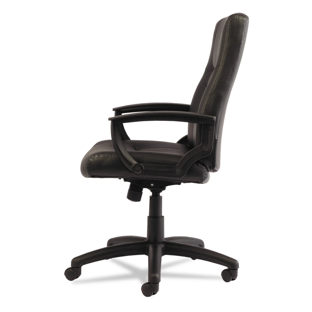 Executive High-Back Swivel/Tilt Bonded Leather Chair, Black G550