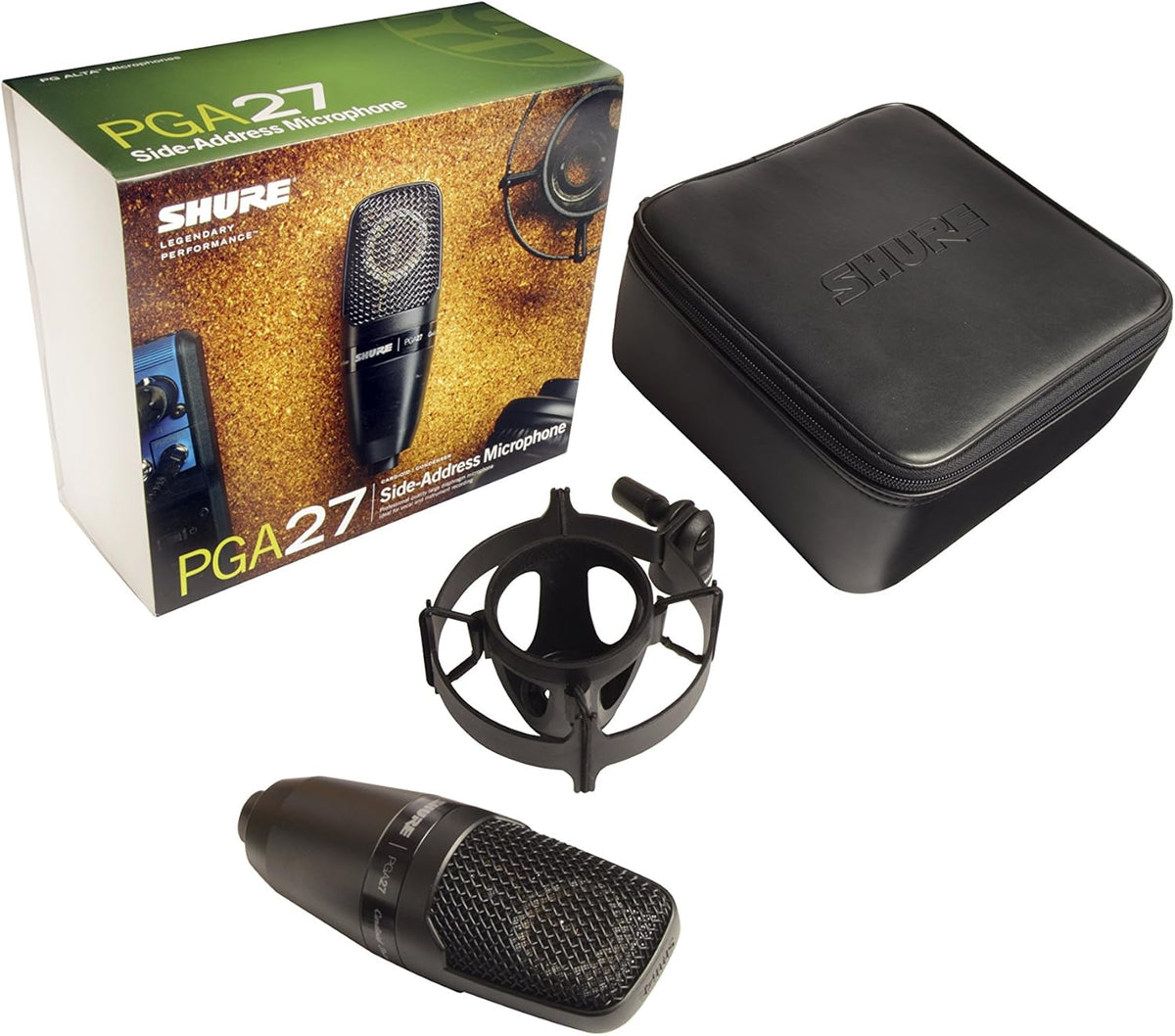 Large-Diaphragm Cardioid Condenser Microphone with Shock-Mount and Carrying Case J184