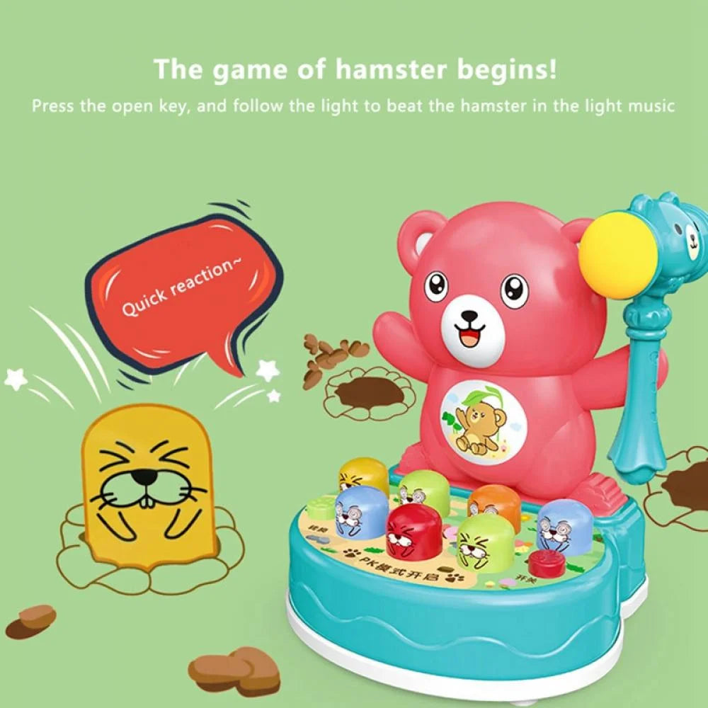 Hammering and Pounding Toys Desktop Hitting Hamster Game Toy W186082