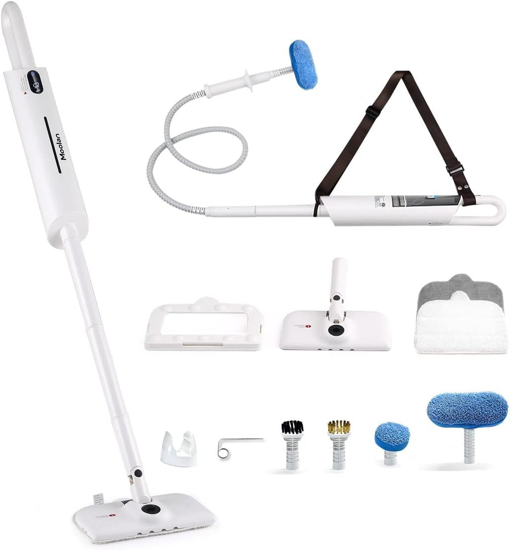 12-in-1 Steam Mop Floor Cleaner with LCD Temperature Digital Display R54617