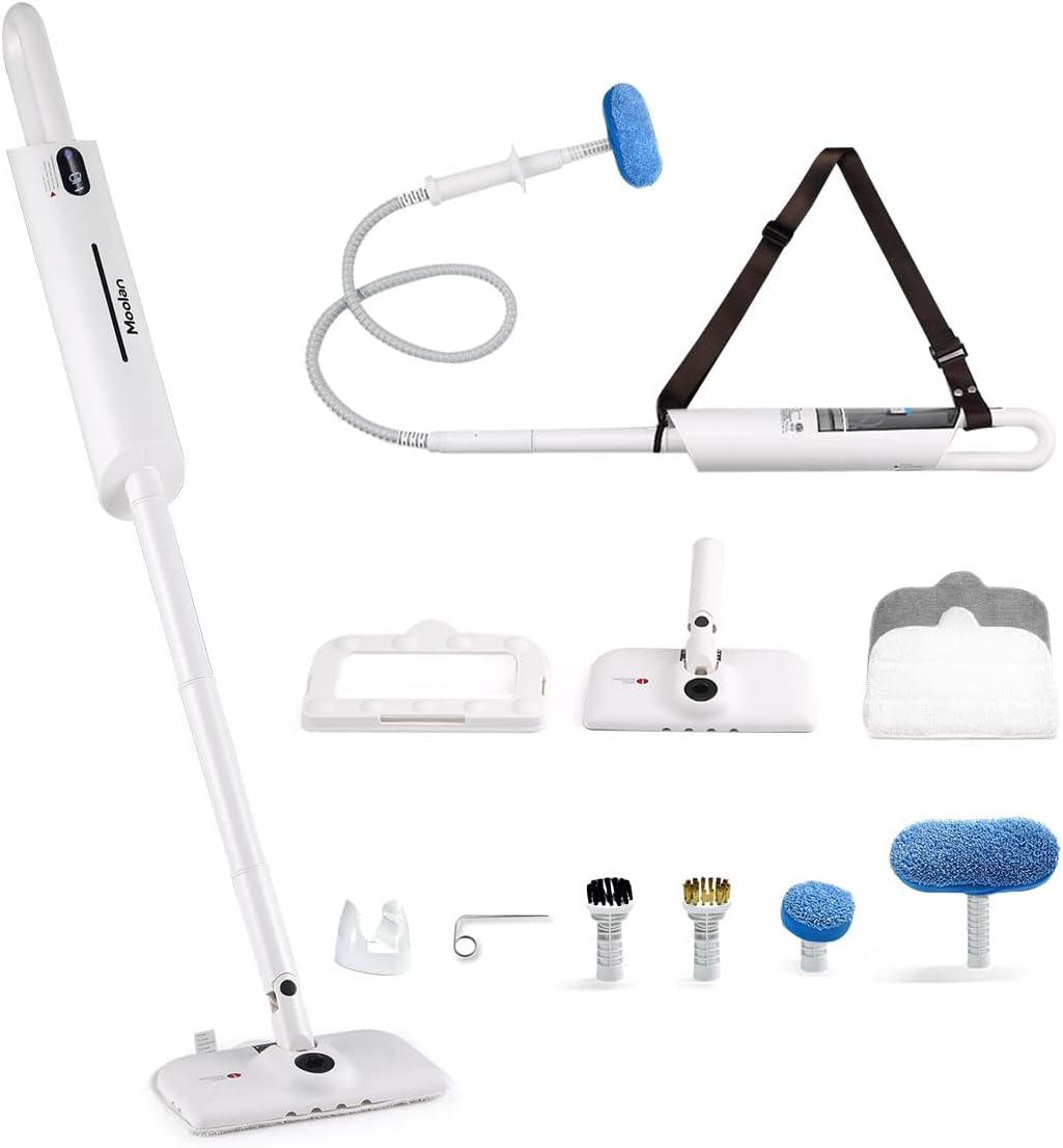 12-in-1 Steam Mop Floor Cleaner with LCD Temperature Digital Display R54617