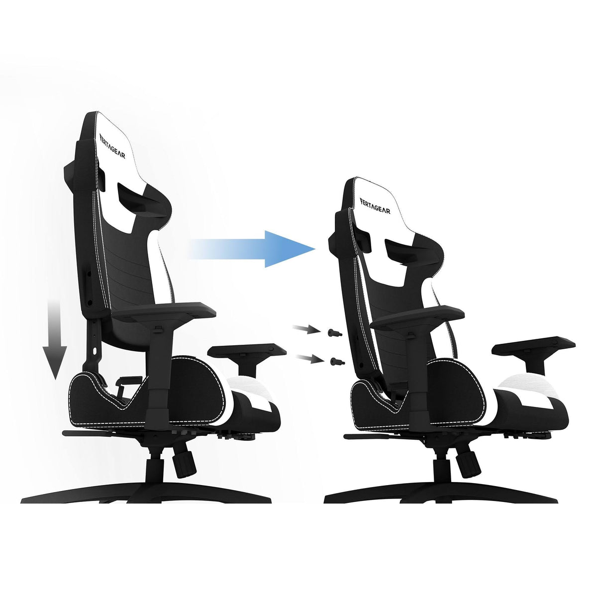 Black/Blue Gaming Office Chair L4056