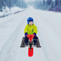 Snow Racer Sled Slider Board with Steering Wheel Double Brake A604581