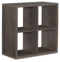 Gray Wood Storage Cabinet D889108